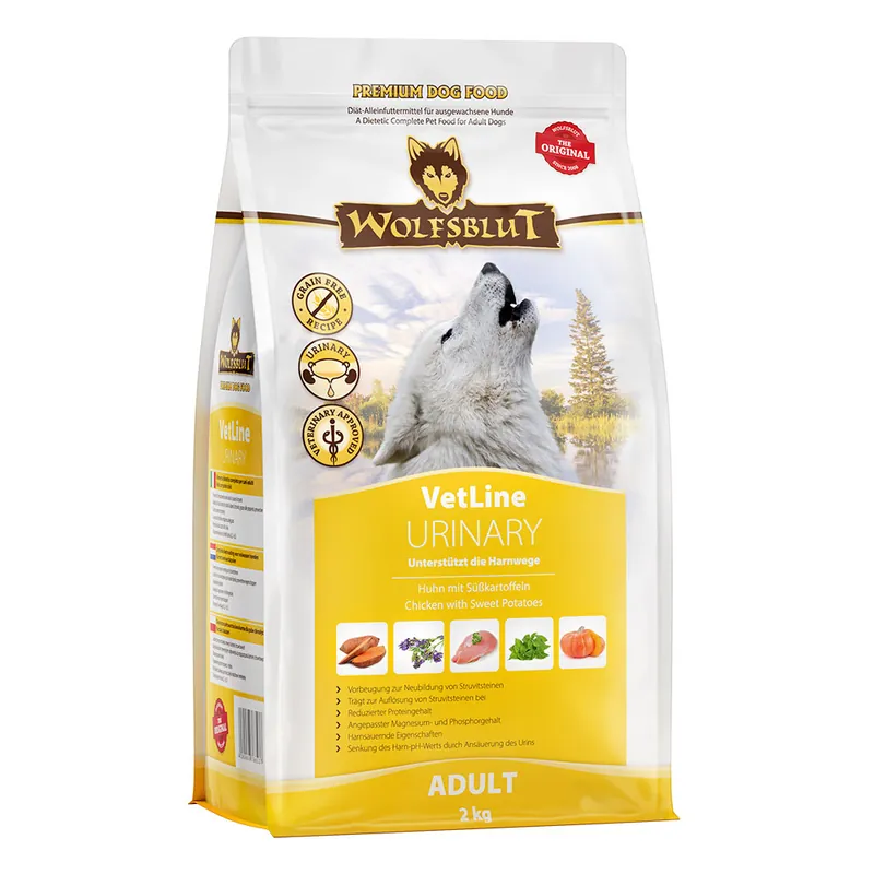Sparpaket 2 x 2 kg Wolfsblut VetLine Urinary Hunde Trockenfutter Direktkauf